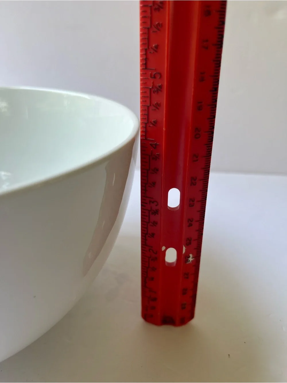 Crate & Barrel Minimal White Ceramic Serving Bowl - 6 cups